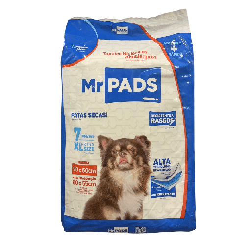 MR. PADS Tapetes Antialérgicos 90X60 CM X 7 UNDS