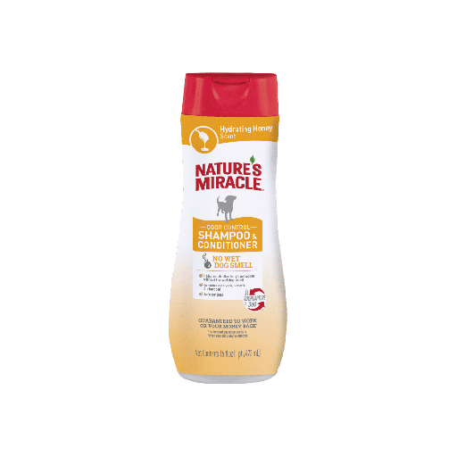 Natures Miracle Odor Control Shampoo and Conditioner Hydrating Honey Scent