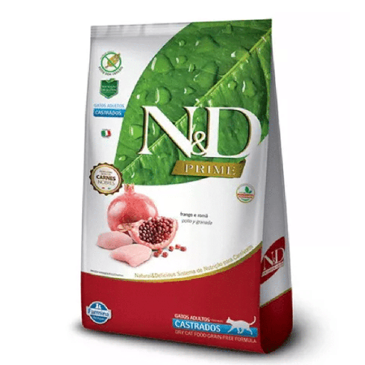 N&D Prime Feline Pollo y Granada Adulto Castrado