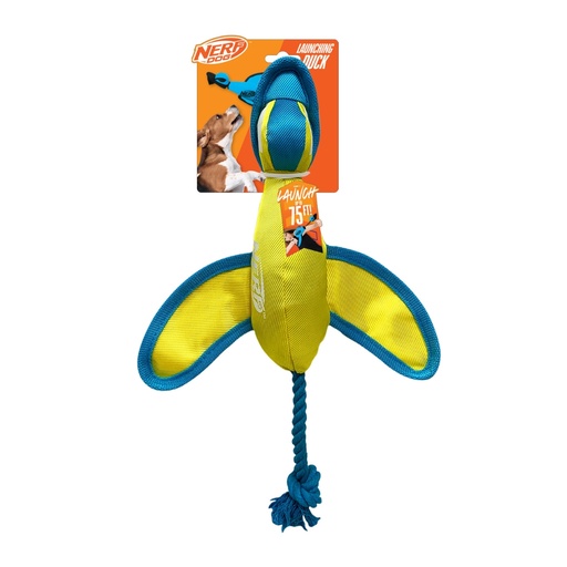 Nerf Dog Launching Duck Blue/Yellow