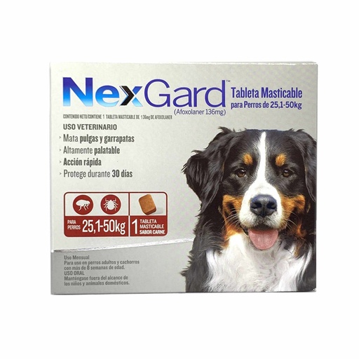 NEXGARD X 136 MG (25.1-50 KG)