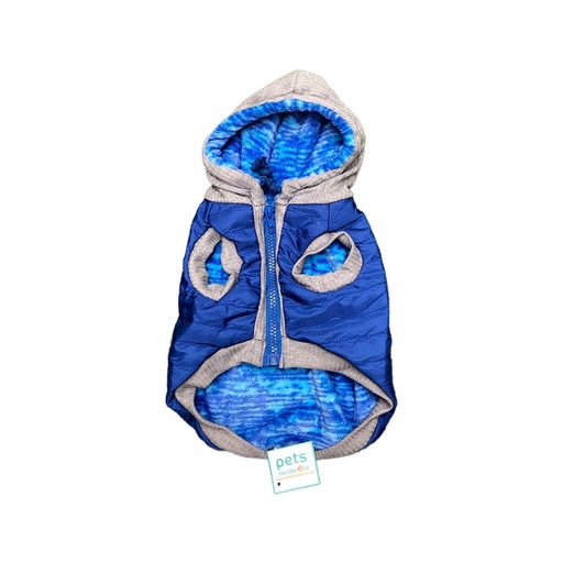 Pet Excellence Chaleco Azul Impermeable con Capucha