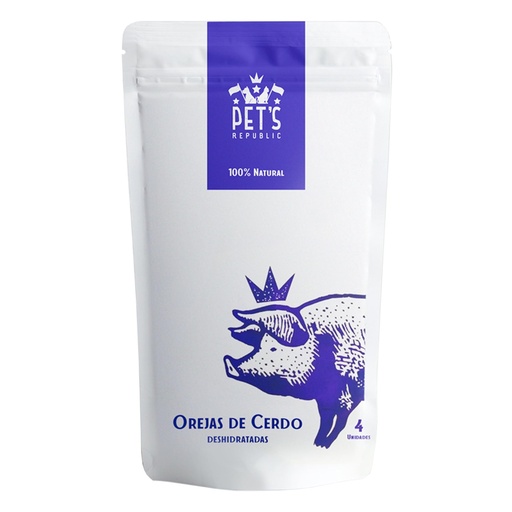 PET'S REPUBLIC OREJAS DE CERDO 4 UNIDADES