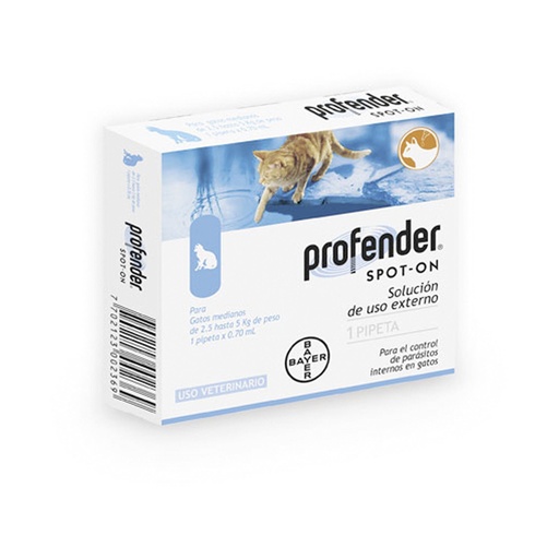 PROFENDER GATOS PIPETA X 0.7 ML (2.5-5 KG)