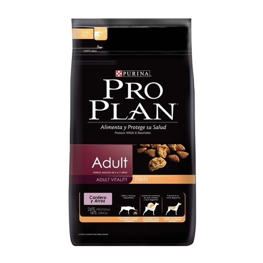 PRO PLAN ADULT CORDERO Y ARROZ