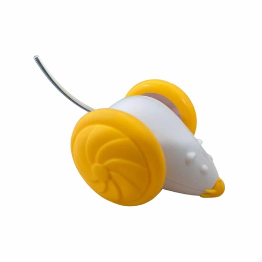 Raton Interactivo Giratorio con Luz Led Blanco y Naranja