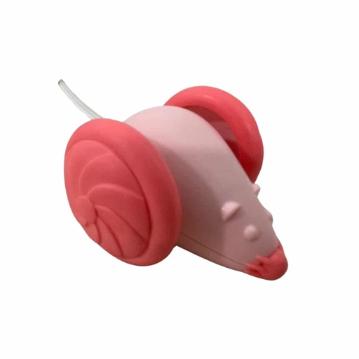 Raton Interactivo Giratorio con Luz Led Rosa