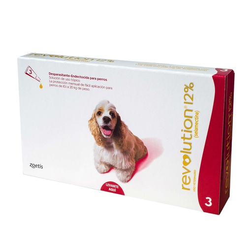 REVOLUTION 12% X 1.00 ML (10.1-20 KG) (ROJO) X PIPETA
