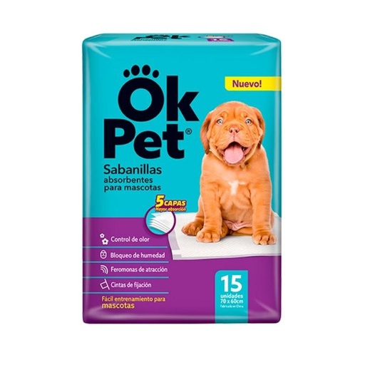 SABANILLAS OK PET X 15 UNID