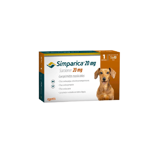Simparica 20 Mg (5 A 10 Kg) 1TAB