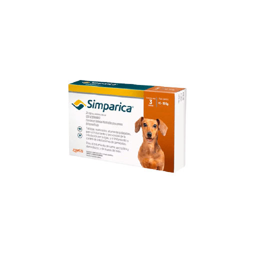 Simparica 20 Mg x 3 TAB (5 A 10 Kg)