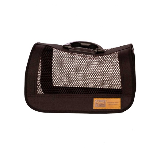 TRANSPORTADOR DE TELA MARRON CLAWS & PAWS