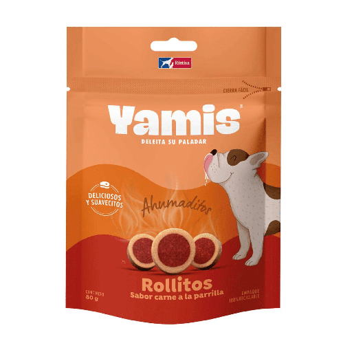 Yamis Ahumaditos Perro Rollitos Sabor Carne a la Parrilla