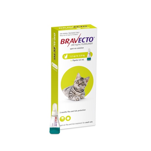 BRAVECTO 112.5mg SPOT-ON CATS ( 1.2kg - 2.8kg )