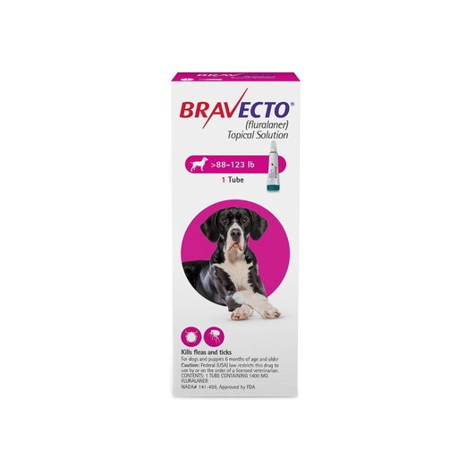 BRAVECTO 1400mg. SPOT-ON DOGS ( 40Kg - 56Kg )