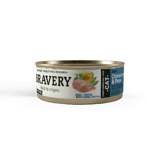 Bravery Chicken and Peas Adult Cat Wet Food