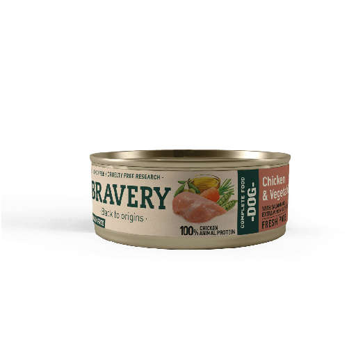 Bravery Chicken and Vegetables Adult Dog Wet Food