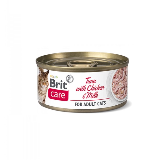 BRIT CARE CAT TUNA WITH CHICKEN AND MILK 70 GR