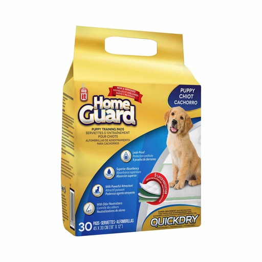 ALFOMBRILLAS DE ADIESTRAMIENTO HOME GUARD PARA CACHORROS DOG IT (30 PADS)