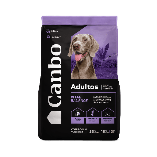 Canbo Dog Food Adultos Sb Pollo y Arroz Rz M y G