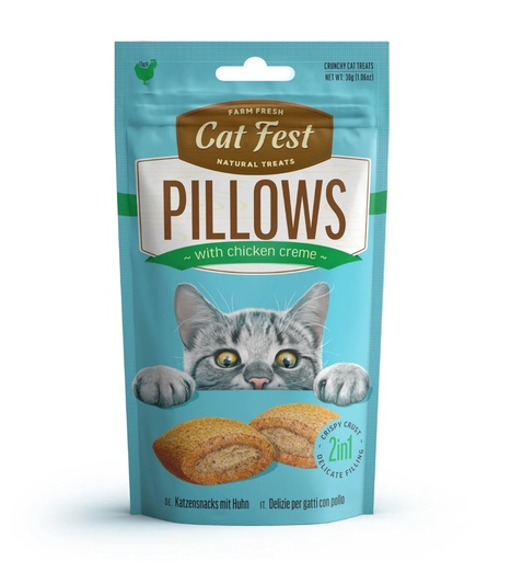 Cat Fest Pillows with Chicken Creme