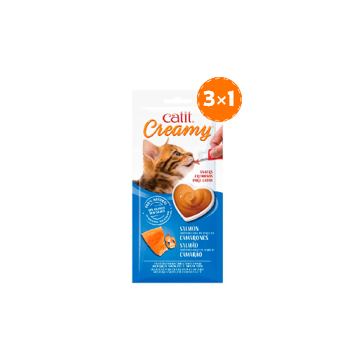 Cat It Creamy Salmón y Camarones 4 x 10 Gr