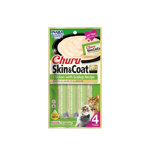 Churu Skin & Coat Chicken with Scallop Recipe