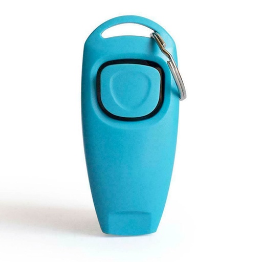 CLICKER + SILBATO PARA ADIESTRAMIENTO CELESTE