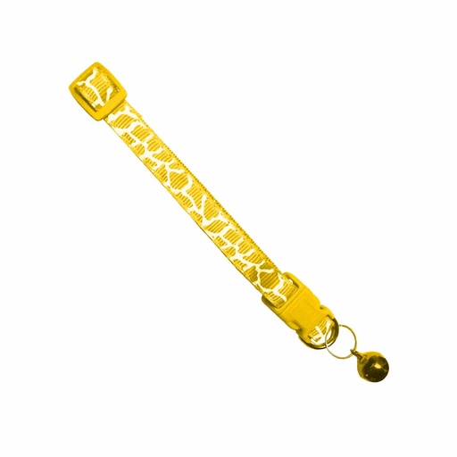 COLLAR CON CASCABEL AMARILLO