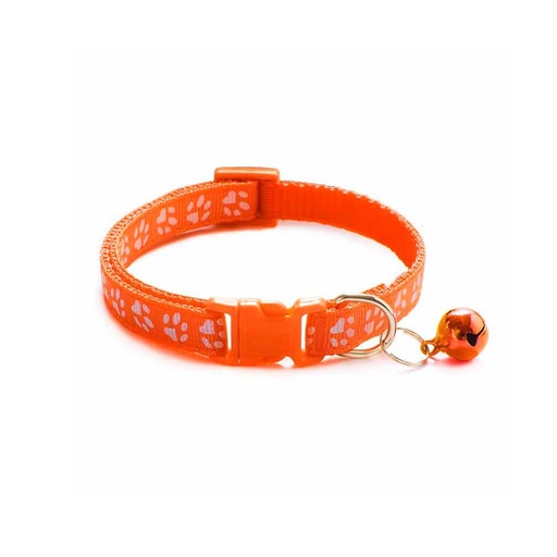COLLAR CON CASCABEL NARANJA