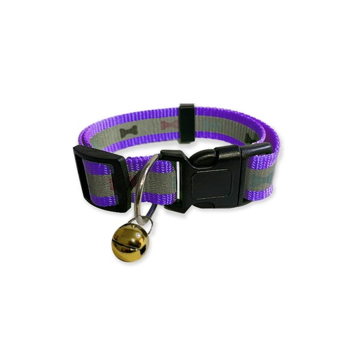 COLLAR PARA PERRO & GATO MORADO NEON