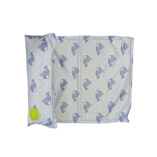 Cool Mat con almohada Ballenas
