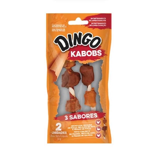 Dingo Kabobs 3 Sabores x 2 und