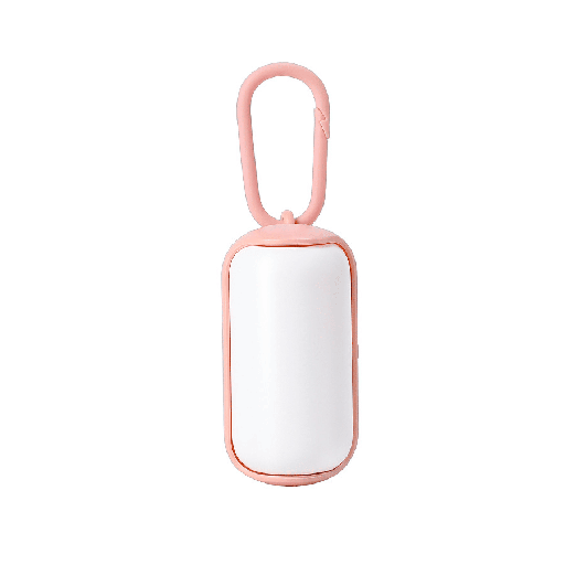Dispensador de bolsas Blanco/Rosado