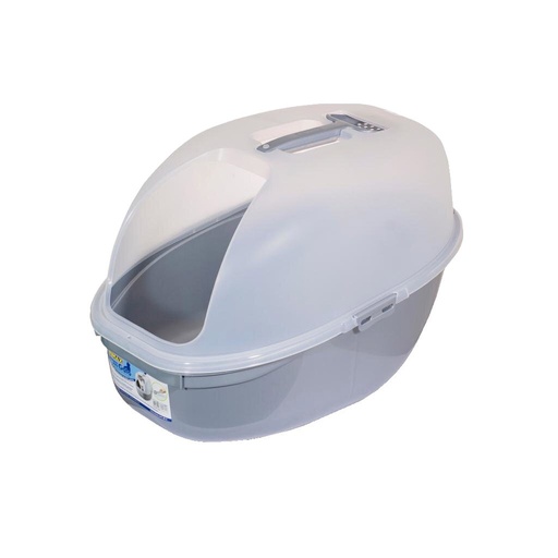 ARENERO PARA GATO TIPO IGLU COLOR GRIS RIMAX (60x40x40 CMS)